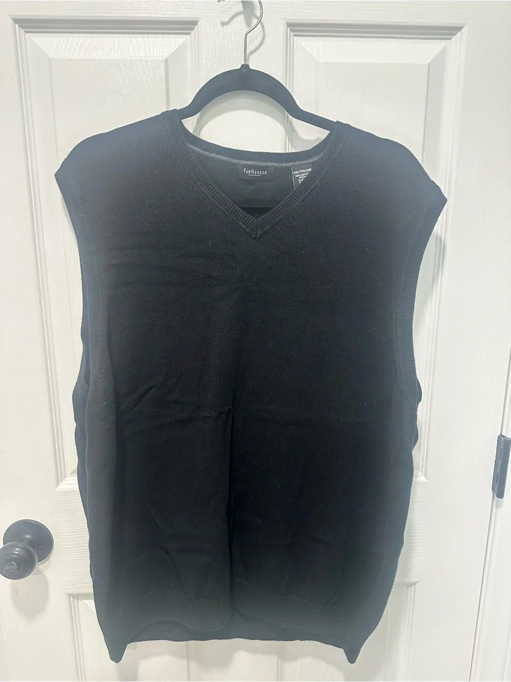 Van Heusen Black V-Neck Sweater Vest